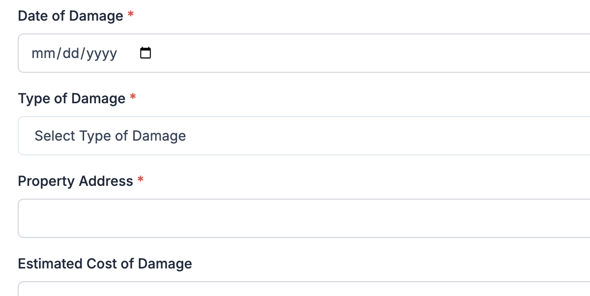Guided claim intake portal for client uploads